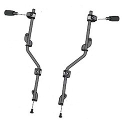 Adjustable support (3493N) for Puig CRF1000L AFRICA TWIN bubble