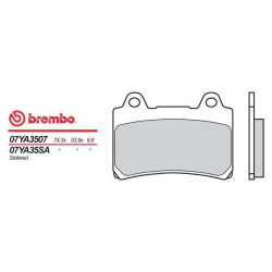 Plaquettes de frein métal fritté Brembo 07YA35SA