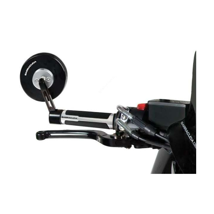 Rétroviseurs embouts de guidon Barracuda SKIN-S Noir