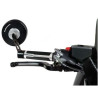 Rétroviseurs embouts de guidon Barracuda SKIN-S Noir