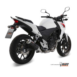 Mivv GP approved mufflers Inox black Honda CB500F/X CBR500R 13-15 2