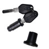 Secure cylinder lock + black key for Shad SH48/SH58X/SH59X top case (203076R)