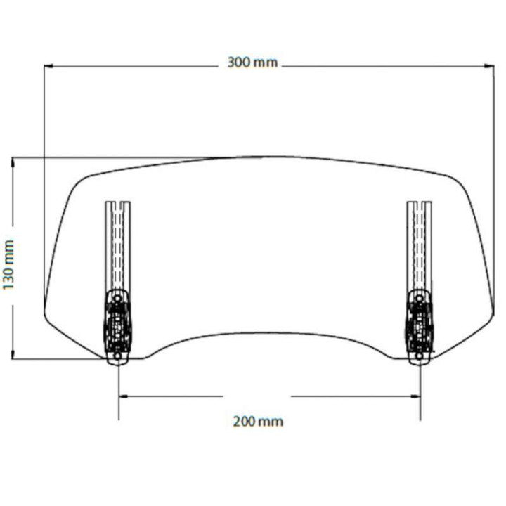 Puig TOURING bubble with spoiler 2.0 (21183H) TUAREG 660