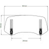 Puig TOURING bubble with spoiler 2.0 (21183H) TUAREG 660