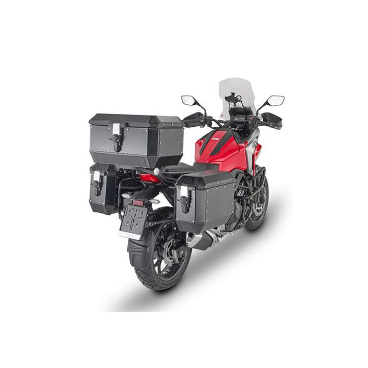 Top case moto GIVI Monokey TREKKER ALASKA 56L Black Line