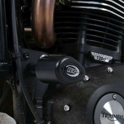 Tampons de protection R&G AERO Triumph Scrambler 1200 XC/1200 XE (CP0478BL)