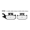 Plaquettes de frein sinter Nissin 2P-292ST-MX