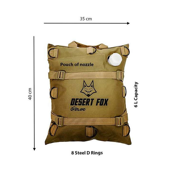 Jerrican souple moto Desert Fox OVERLAND 6 litres