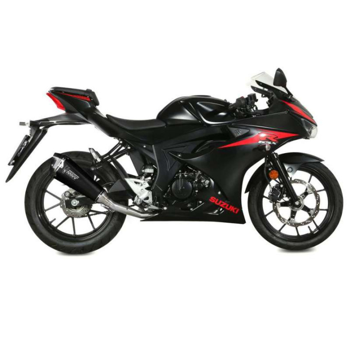 Mivv DELTA RACE complete line Black stainless steel (S.055.LDRB) Suzuki GSX-R125 GSX-S125 17-