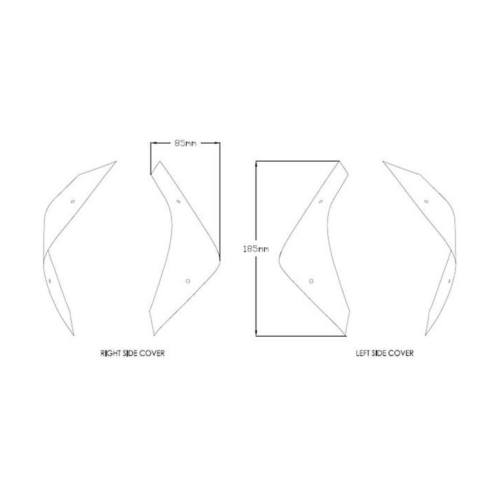 Puig side deflectors (3823) CRF1100L AFT Adventure Sports