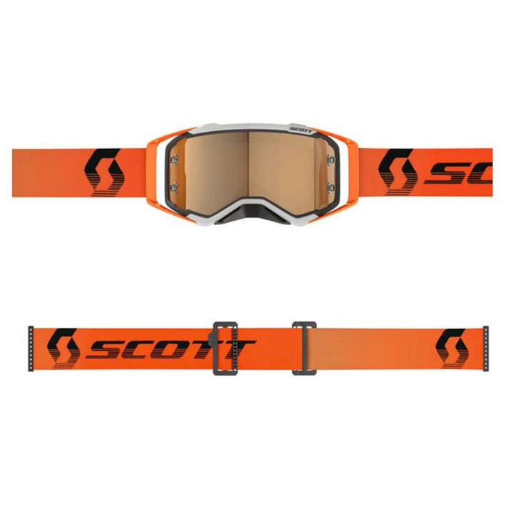 Scott PROSPECT AMPLIFIER 2024 Gray/Orange Cross Goggle - Gold