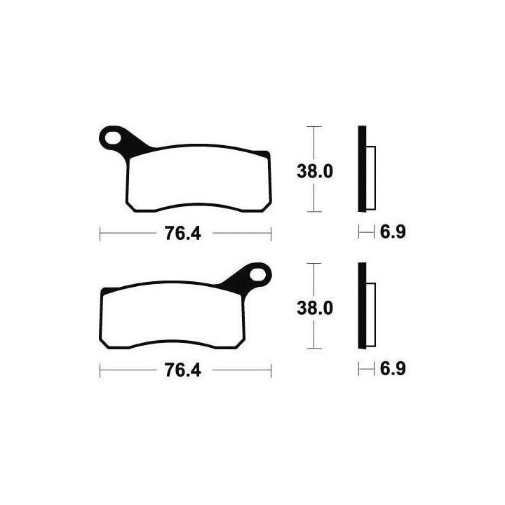 Brake pads metal fried BENDIX MOR439