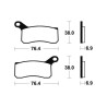 Brake pads metal fried BENDIX MOR439