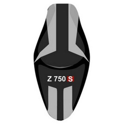 Housse de selle Bagster (2162D) Noir Graine/Gris Clair/Lettres Blanches et Rouges Kawasaki Z750 S 06