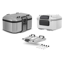 Kit top case moto Shad TERRA TR55 + platine alu + dosseret