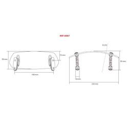 Spoiler Puig 6007 (90x230m) avec perçage 2