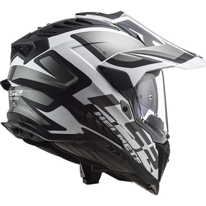 Casque moto LS2 EXPLORER MX701 ALTER Noir/Blanc 22.06