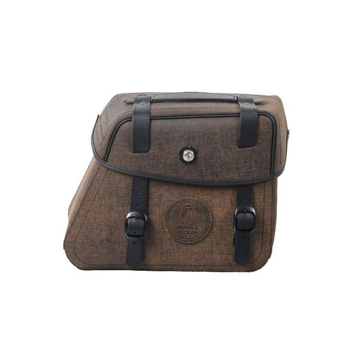 Hepco &amp- Becker RUGGED 36-liter leather motorcycle panniers (C-BOW)