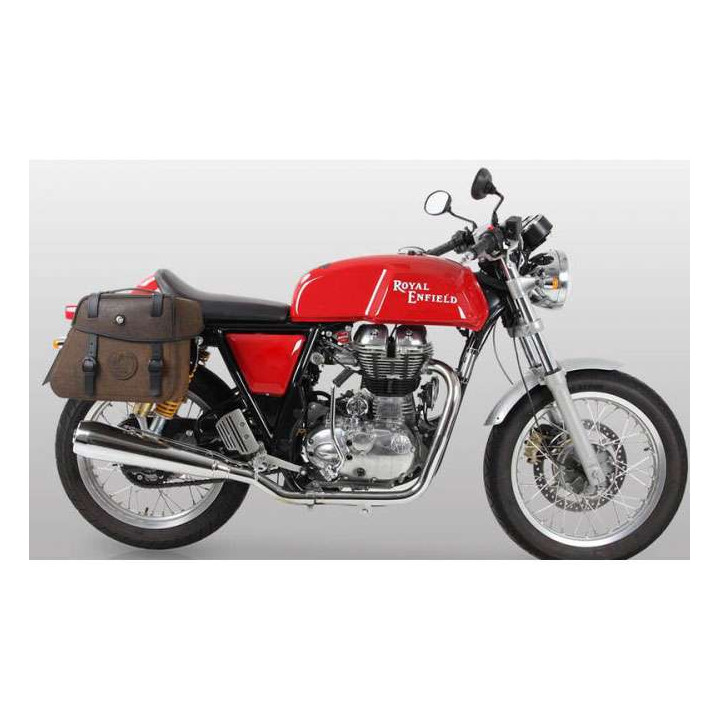 Hepco &amp- Becker RUGGED 36-liter leather motorcycle panniers (C-BOW)