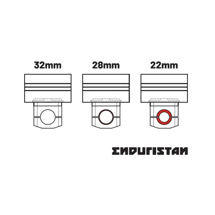 Sacoche de guidon Enduristan Taille L