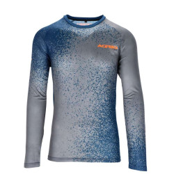 Maillot moto cross Acerbis X-DURO 2.0 Bleu/Gris 2