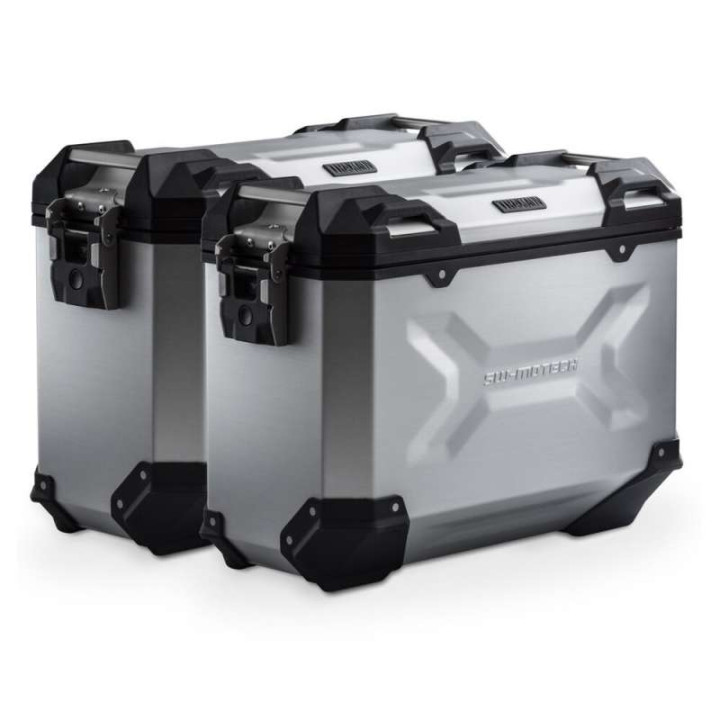 SW-Motech TraX ADVENTURE 2x37L Honda NT1100 aluminum suitcase kit
