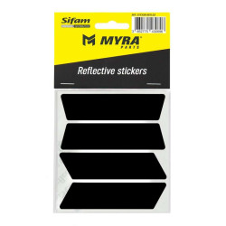Myra retro-reflective stickers for motorcycle helmets