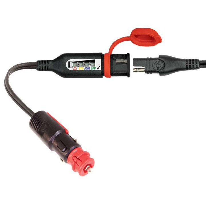 Contrôleur de charge/état de batterie allume cigare/DIN Tecmate O-126V2
