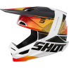 Casque moto cross Shot FURIOUS ELECTRON ORANGE