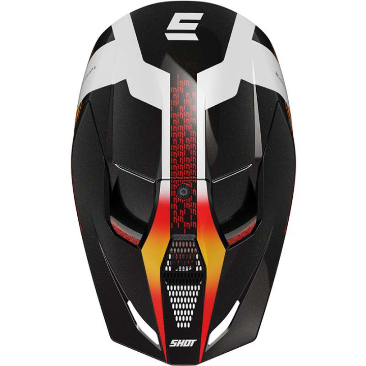 Casque moto cross Shot FURIOUS ELECTRON ORANGE