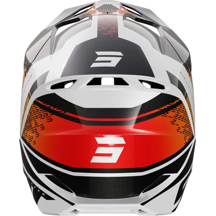 Casque moto cross Shot FURIOUS ELECTRON ORANGE