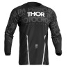 Maillot moto cross Thor PULSE MONO BLACK/WHITE