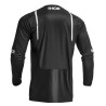 Maillot moto cross Thor PULSE MONO BLACK/WHITE