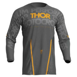 Maillot moto cross Thor PULSE MONO DARK GRAY/YELLOW