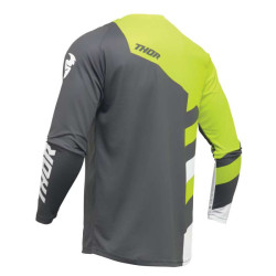 Maillot moto cross Thor SECTOR CHECKER CHARCOAL/ACID 2
