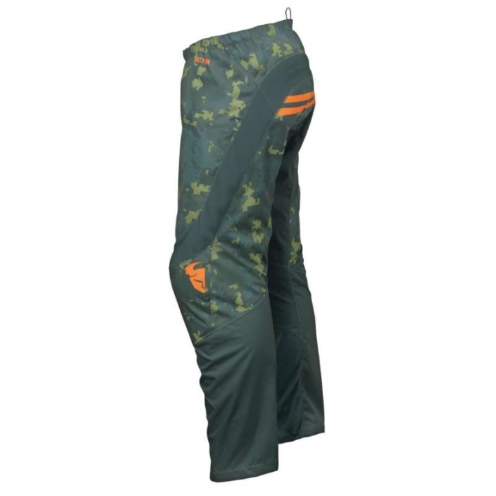 Pantalon cross enfant Thor YOUTH SECTOR DIGI FOREST GREEN CAMO