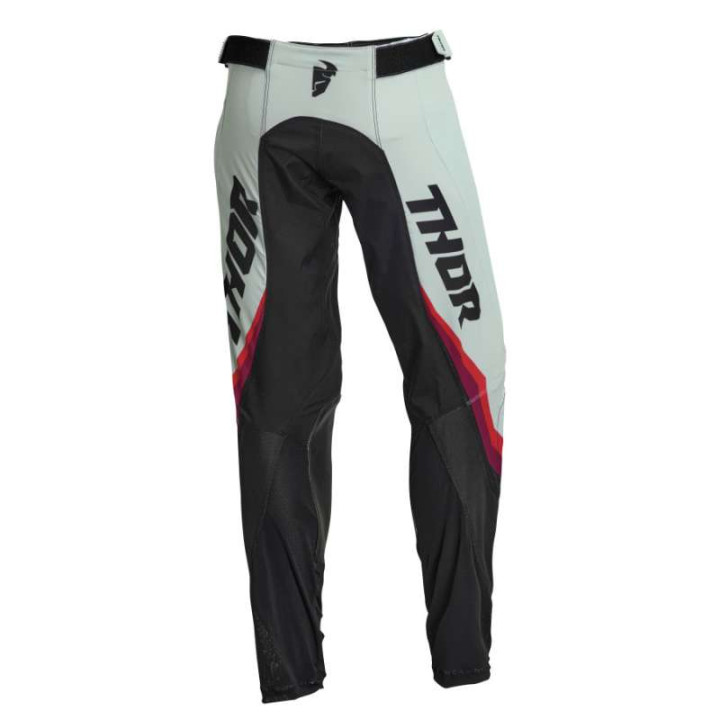 Pantalon moto cross femme Thor PULSE REV BLACK/LIGHT MINT