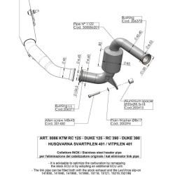 Leovince catalytic converter (8086) KTM RC 125/390 DUKE 125/390
