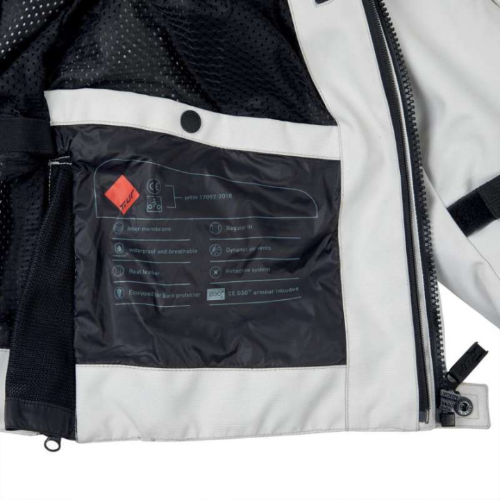T.UR J-TWO Grey motorcycle jacket size XL