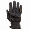 Gants d'été Helstons MONZA  cuir Soft Noir/Marron