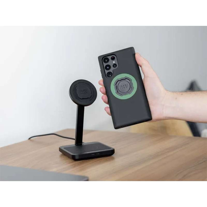 Quad Lock dual desktop induction charger