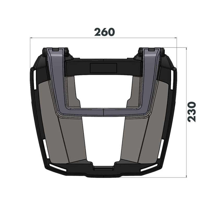 Support Top Case Hepco &amp- Becker Easyrack DL800 V-STROM DE