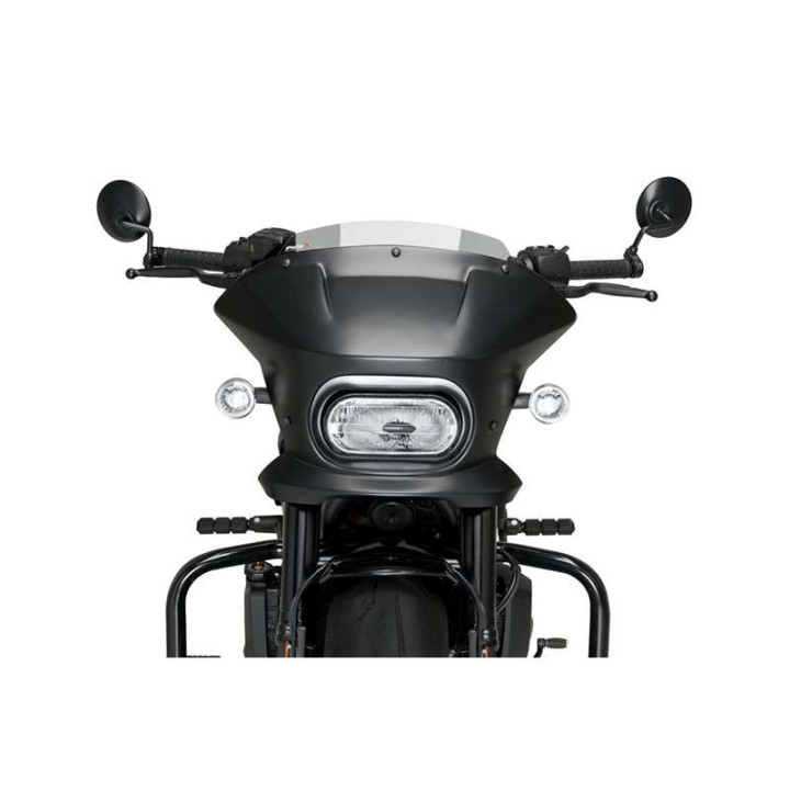 Puig FURY SPORT half fairing Matt black (21587) HARLEY DAVIDSON RH1250S SPORTSTER S