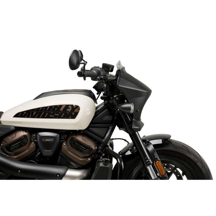 Puig FURY SPORT half fairing Matt black (21587) HARLEY DAVIDSON RH1250S SPORTSTER S