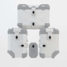 Set of 7 SW-Motech TraX locks + anti-theft device for PRO brackets