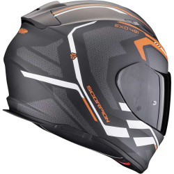Casque Scorpion EXO-491 KRIPTA NOIR MAT / ORANGE / BLANC 2