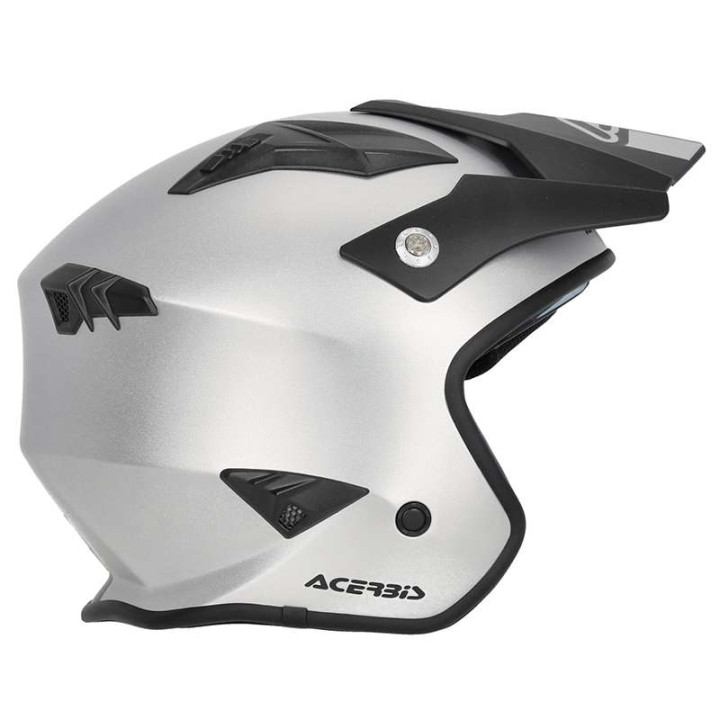 Acerbis ARIA 22.06 METALLIC SILVER jet helmet
