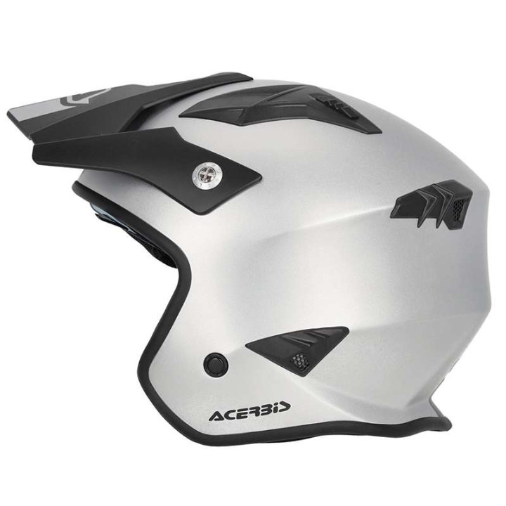 Acerbis ARIA 22.06 METALLIC SILVER jet helmet