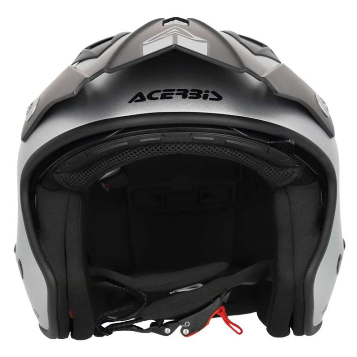 Acerbis ARIA 22.06 METALLIC SILVER jet helmet