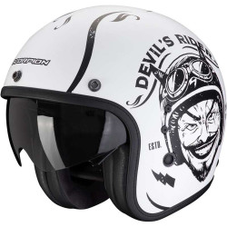 Casque Scorpion BELFAST EVO ROMEO BLANC / NOIR